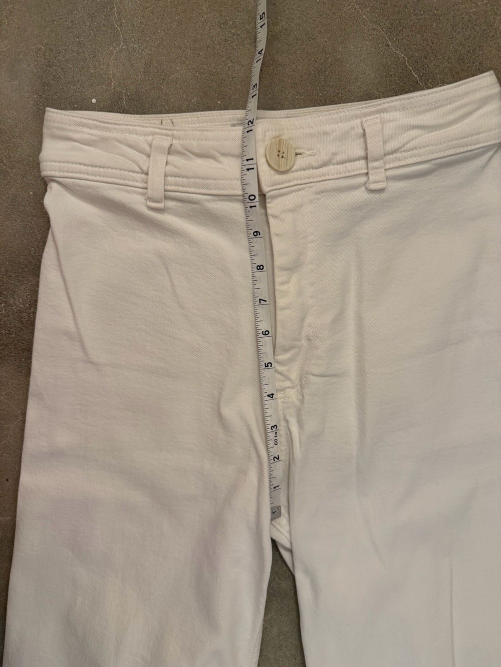 Zara The Marine Straight White Jeans - Picture 8 of 10